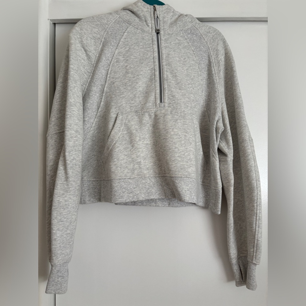 Lululemon Athletica Scuba Oversized Half-zip Hoodie - Heather Grey